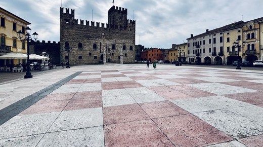 The Chessboard Square of Marostica, a town in Veneto, Italy.
